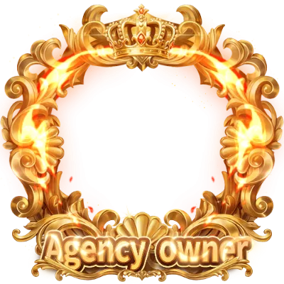 Agency Owner Baroque Golden Crown Frame