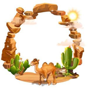 Desert Canyon Stone Rock Archway Frame