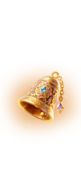 Royal Jeweled Golden Bell Gift