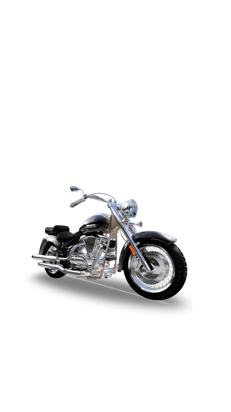Classic Chrome Cruiser Motorcycle