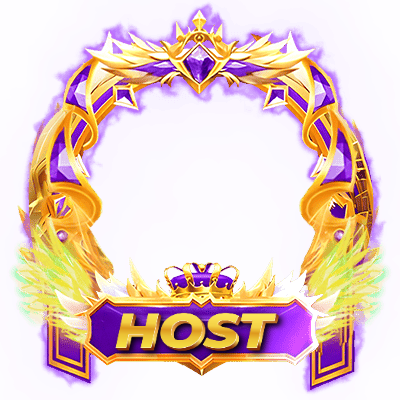 Host Golden 3D Text Banner