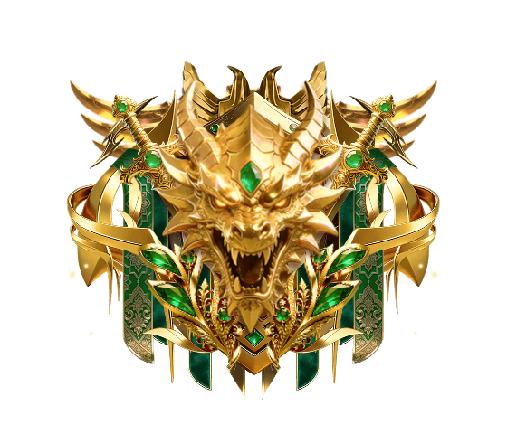 Golden Emerald Shield Twin Swords (Level 8)