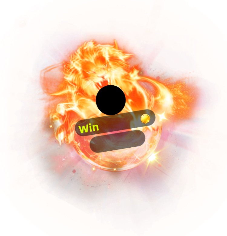 Leaping Blazing Fire Roaring Lion