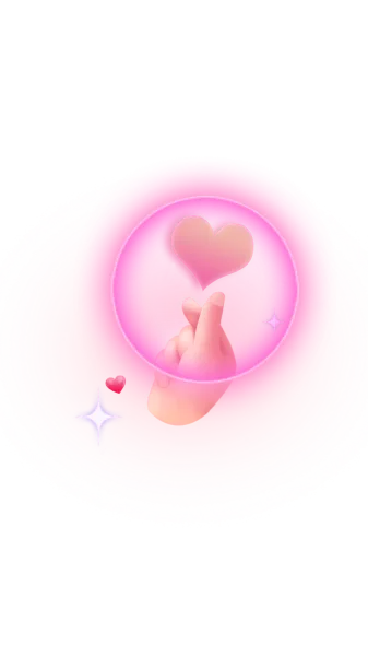 Soft Pink Radiant Light Orb Aura