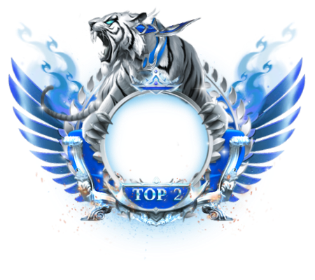 Charm Rank 2 Blue Particle Frame