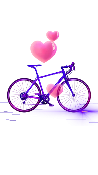 Neon Love Bicycle Gift