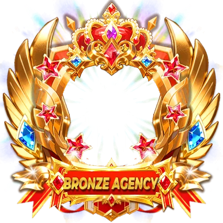 Bronze Agency Golden 3D Text Banner