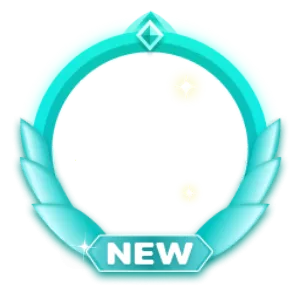 New User Cyan Diamond Laurel Frame