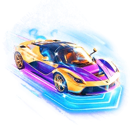 Cyber Gold Hypercar Luxury Vehicle