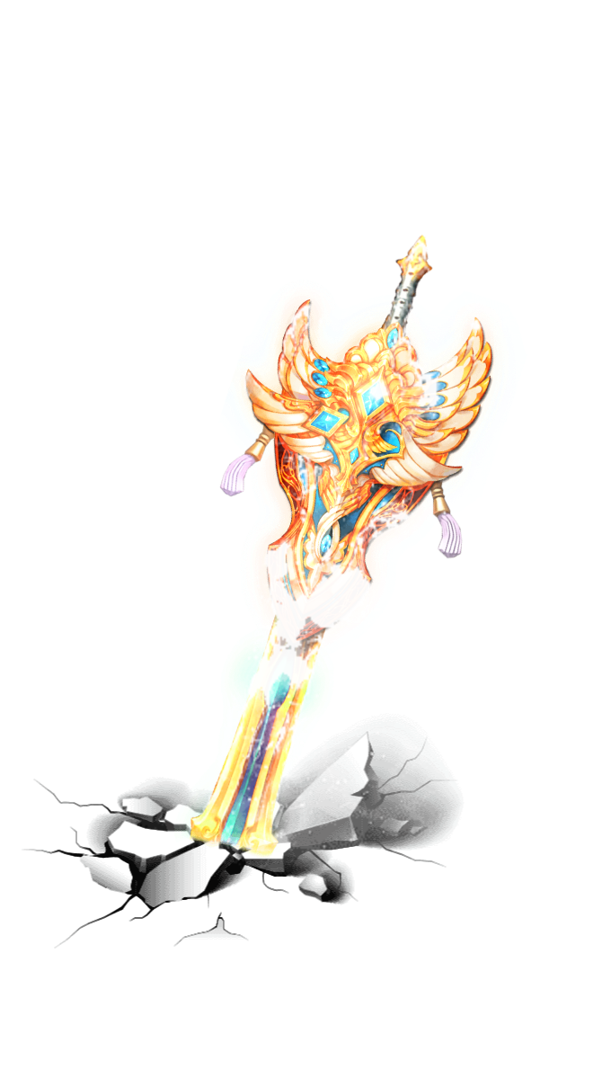 Divine Winged Holy Sword Of Light