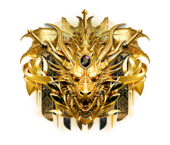 Golden Grand Paladin Sword Shield Crest (Level 9)