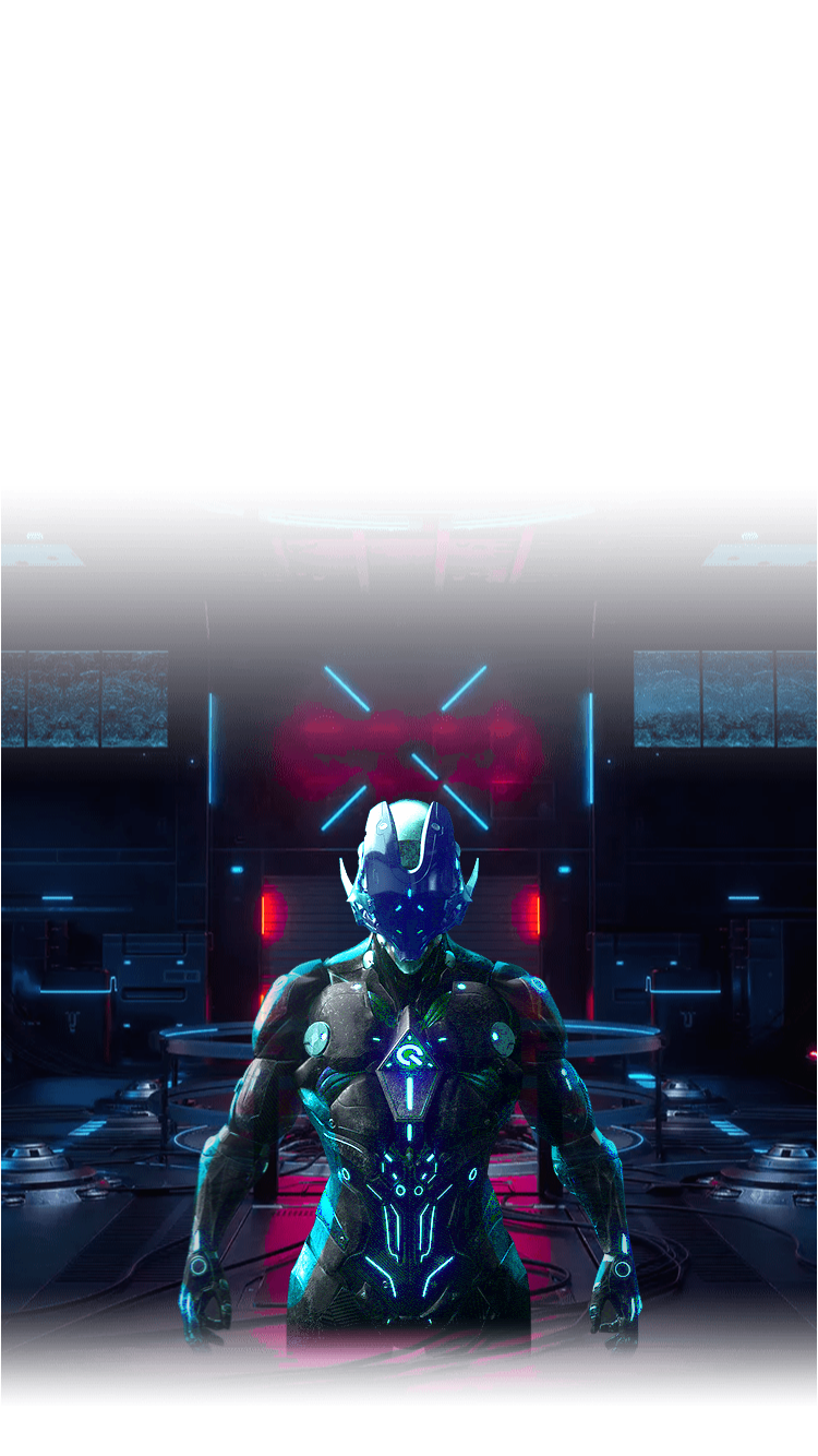 Neon Magenta Cyber Portal Tunnel