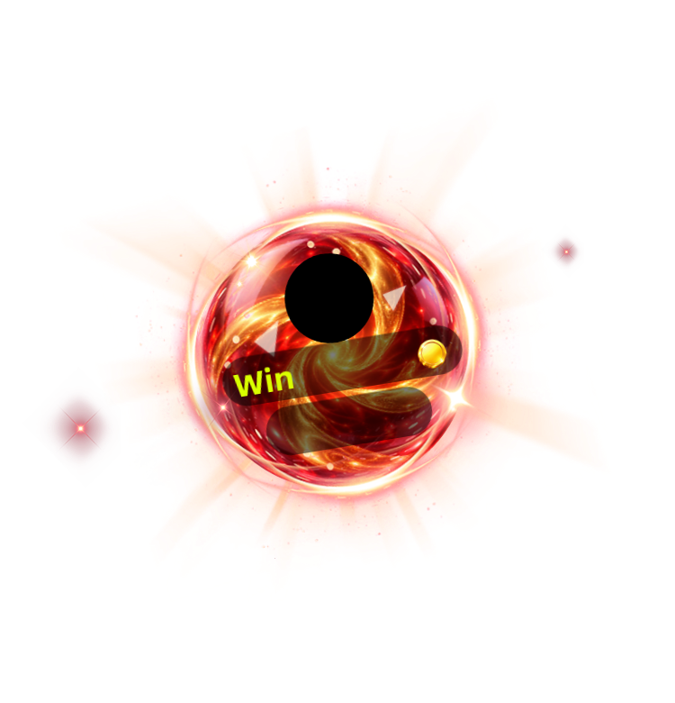 Molten Crimson Fire Swirl Glass Orb