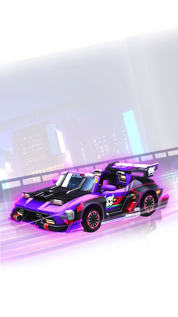Synthwave Neon City Skyline Entry