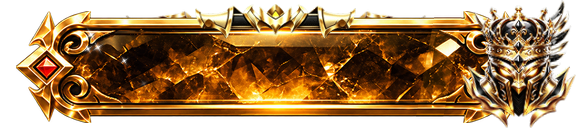 Amber Gold Crystal Gold Baroque Banner