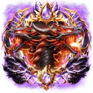Fire And Shadow Dragon Purple Crest