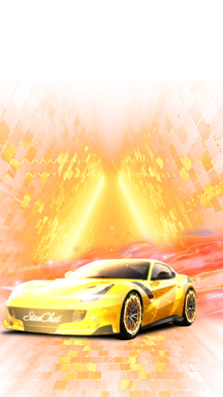 Golden Luxury Sports Car StarChat