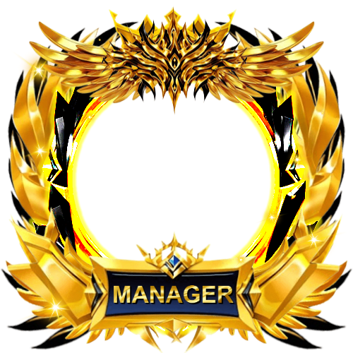 Manager Golden 3D Text Banner