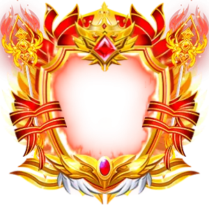 Red Fire Flame Aura Frame