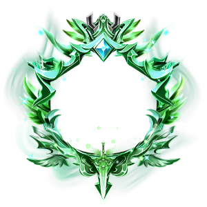 Emerald Green Spirit Ghost Flame Frame