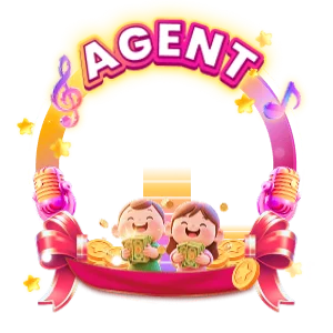 AGENT 3D Pink Gold Text Badge