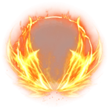 Blazing Phoenix Fire Wings Crest Frame
