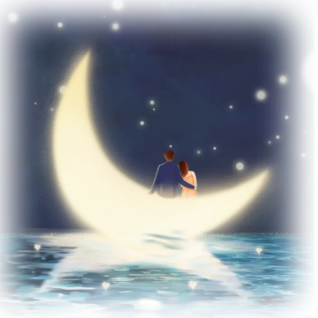 Bright Moon On Sea