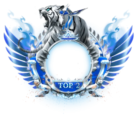 Charm Rank 2 Blue Particle Frame