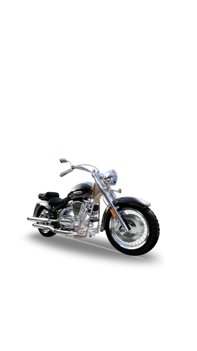 Classic Chrome Cruiser Motorcycle