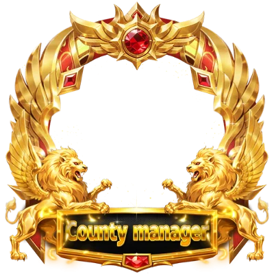 County Manager Winged Golden Lion Frame