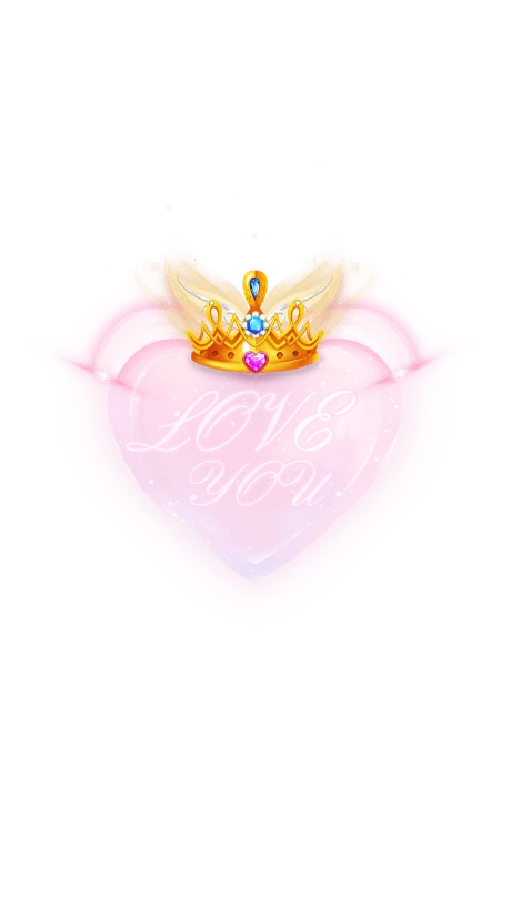 Crowned Pink Heart