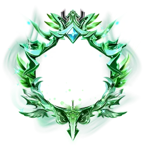 Emerald Green Spirit Ghost Flame Frame