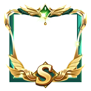 Emerald Winged Laurel Gemstone Crest