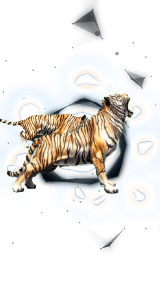 Ferocious Bengal Tiger Beast Burst