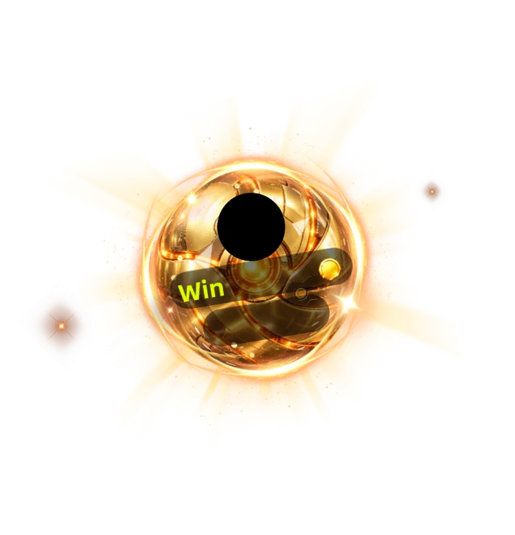 Futuristic Golden Metallic Gyro Sphere