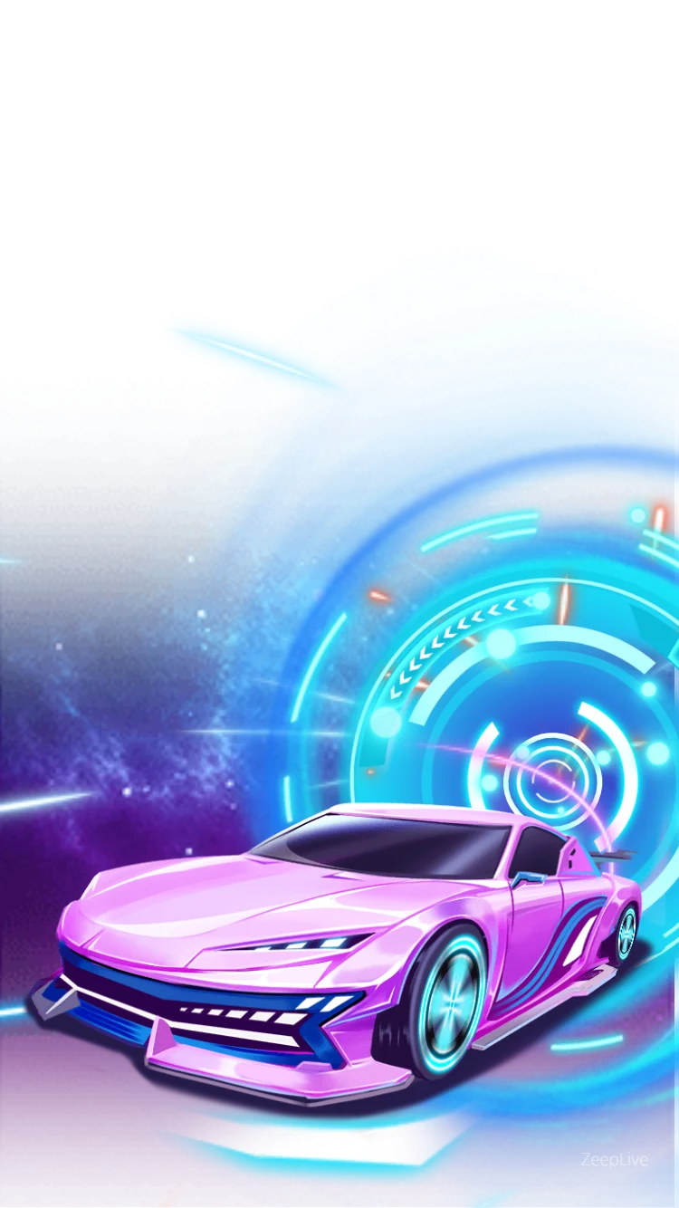 Futuristic Pink Cyber Sports Car Gift