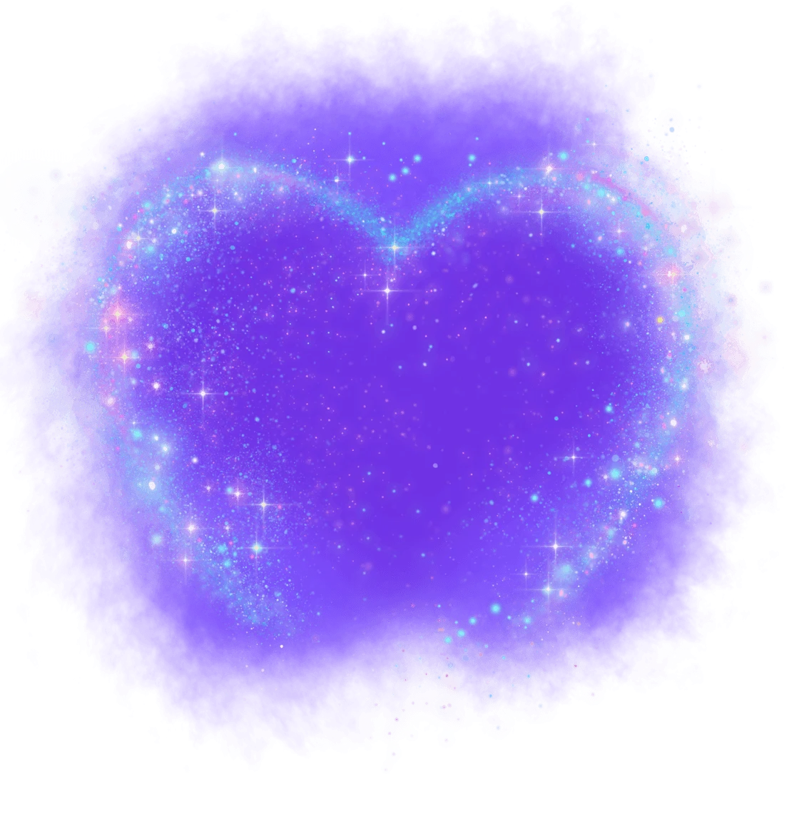 Galaxy Sparkle Nebula Heart