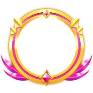 Gold Pink Neon Concentric Ring Frame (Level 3)