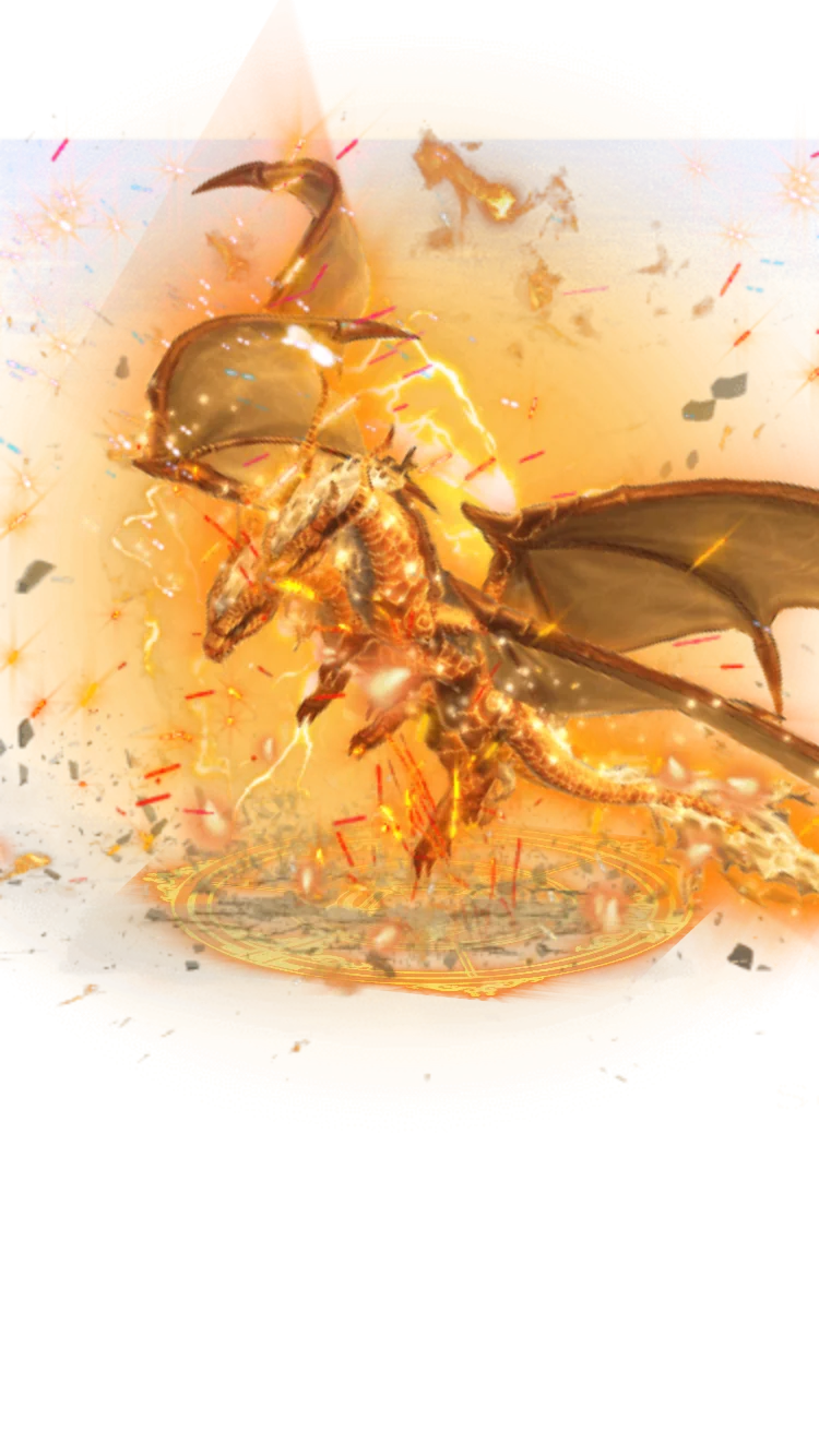 Golden Celestial Dragon Magic Circle