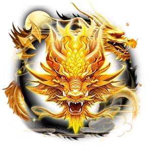 Golden Dragon Head Aura Frame