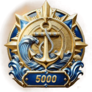 Golden Naval Anchor 5000 Frame