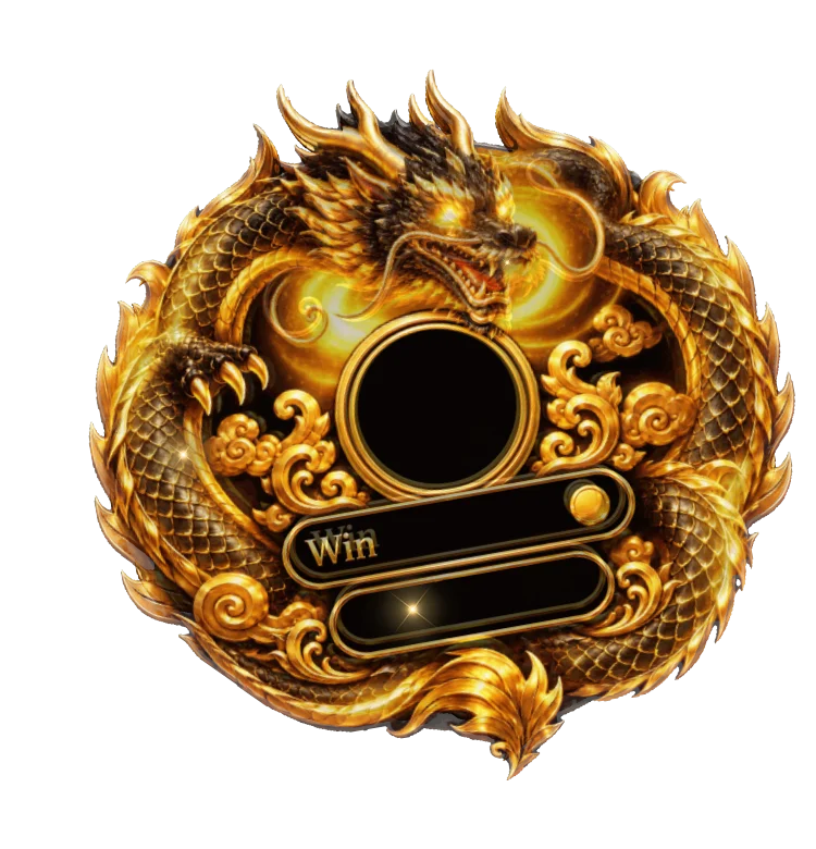Imperial Black Gold Coiled Dragon PK Battle Win Frame