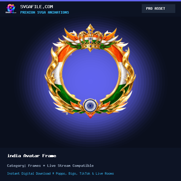 india Avatar Frame — SVGA Animation Player & Download