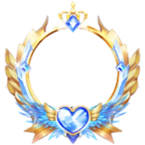 Majestic Golden Winged Blue Sapphire Frame
