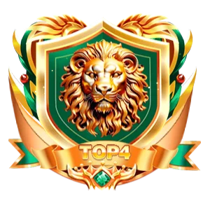 Metallic Golden Lion Head Badge