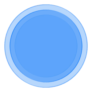 Neon Cyan Blue Minimal Halo Ring Frame