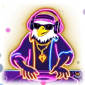 Neon DJ Penguin Stream Gift