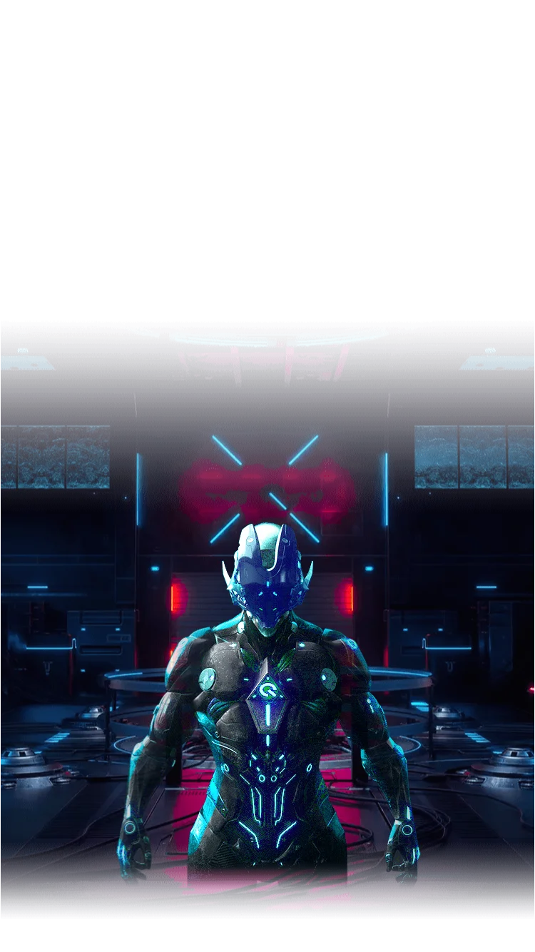 Neon Magenta Cyber Portal Tunnel