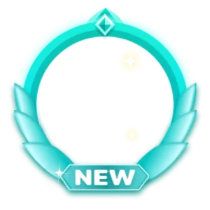 New User Cyan Diamond Laurel Frame