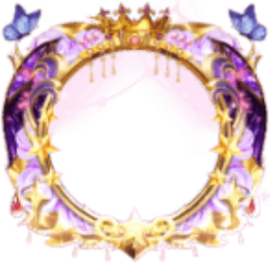 Purple Butterfly Crystal Tiara Frame